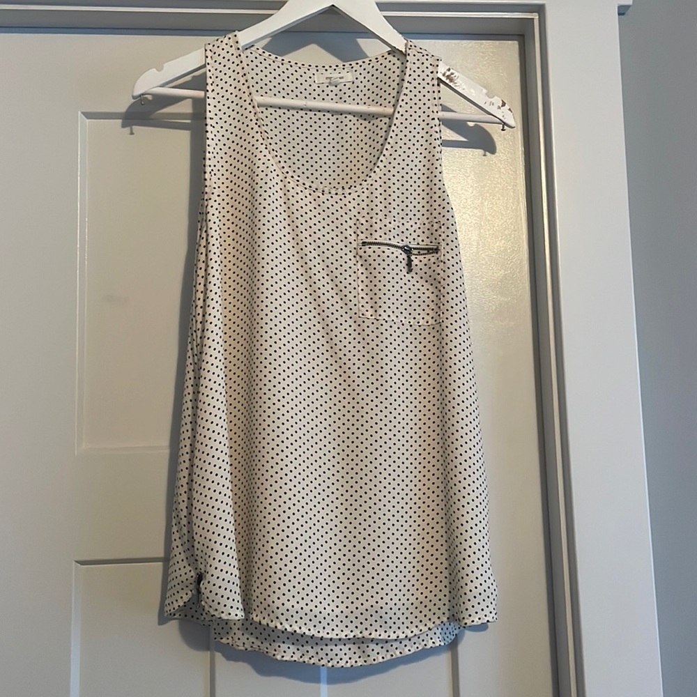 Maurices tank.  Size M.   Black and white